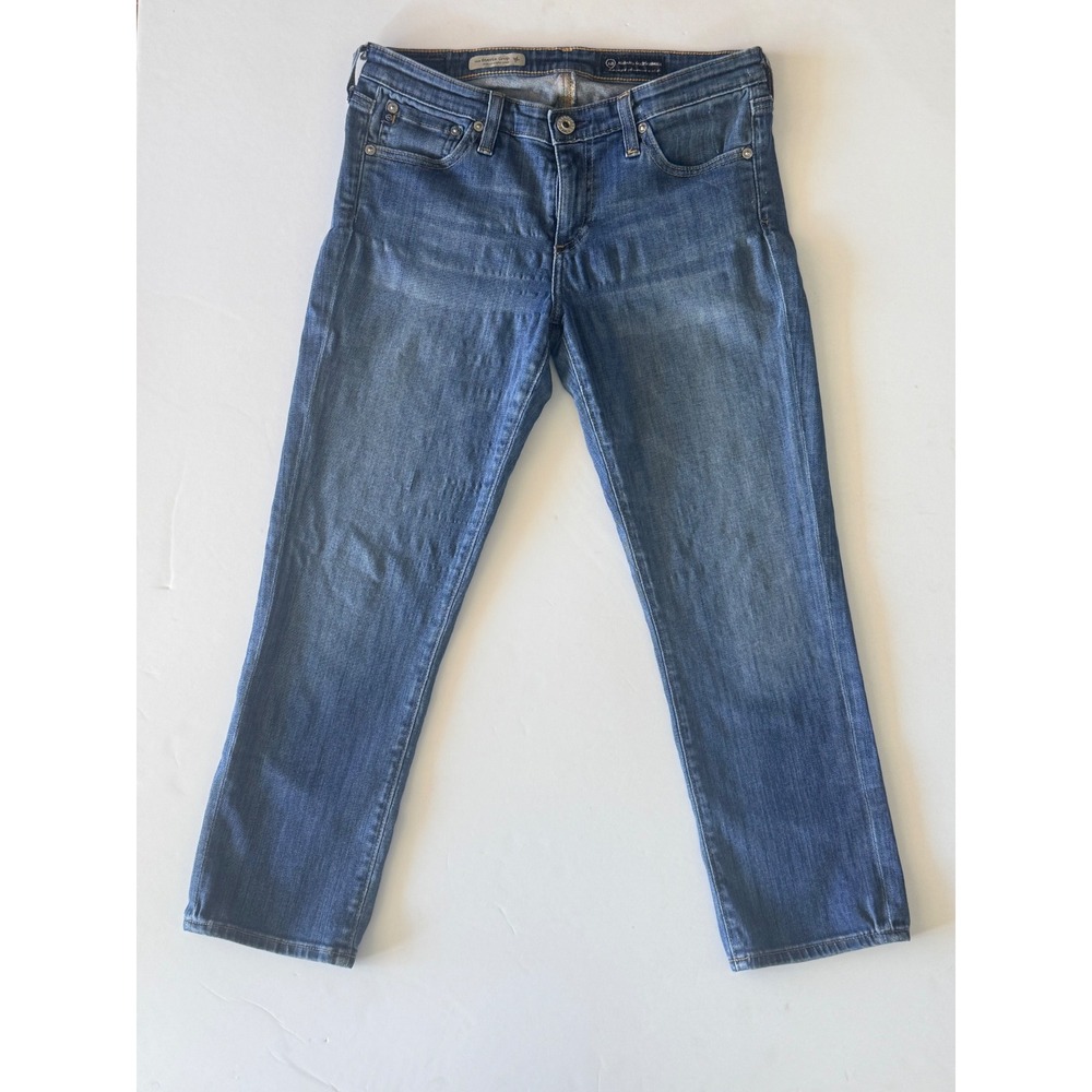 AG Adriano Goldschmied Stevie Crop Slim Straight Jeans Women's 28R Medium Wash